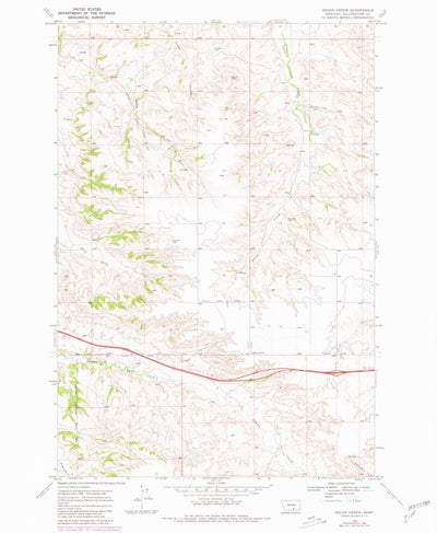 United States Geological Survey Indian Arrow, MT (1969, 24000-Scale) digital map