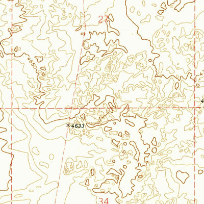 United States Geological Survey Indian Bathtub, NM (1973, 24000-Scale) digital map
