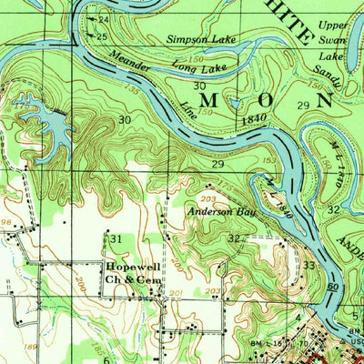 United States Geological Survey Indian Bay, AR (1954, 62500-Scale) digital map