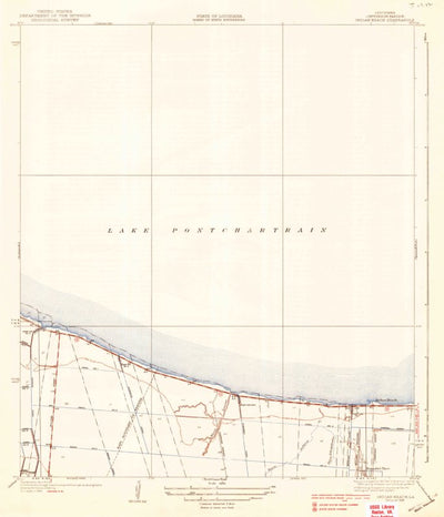 United States Geological Survey Indian Beach, LA (1938, 31680-Scale) digital map