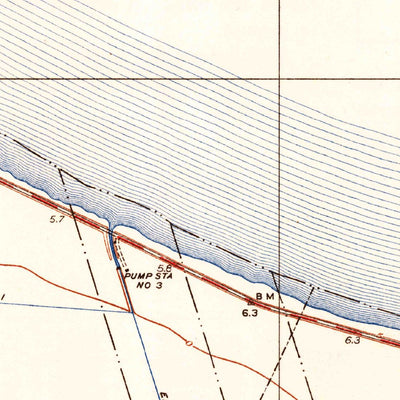 United States Geological Survey Indian Beach, LA (1938, 31680-Scale) digital map