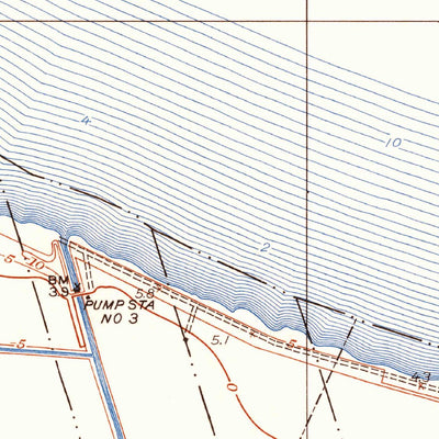 United States Geological Survey Indian Beach, LA (1952, 24000-Scale) digital map