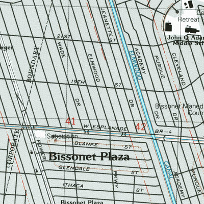 United States Geological Survey Indian Beach, LA (1992, 24000-Scale) digital map