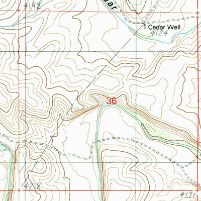 United States Geological Survey Indian Bluff, NM (1989, 24000-Scale) digital map