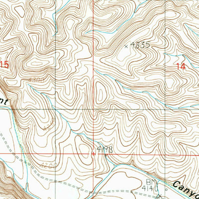 United States Geological Survey Indian Bluff, NM (1989, 24000-Scale) digital map