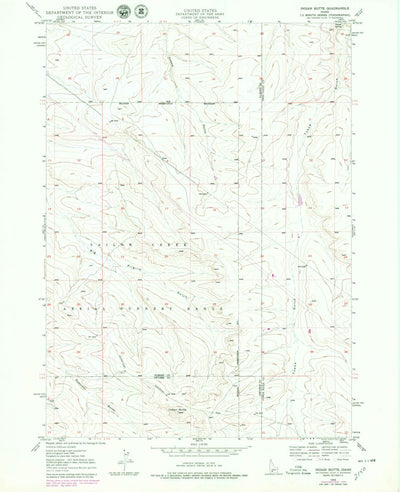 United States Geological Survey Indian Butte, ID (1949, 24000-Scale) digital map
