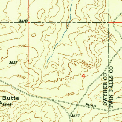 United States Geological Survey Indian Butte, ID (1950, 24000-Scale) digital map