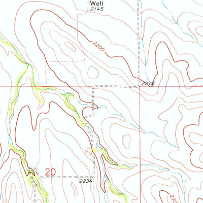 United States Geological Survey Indian Butte, ND (1973, 24000-Scale) digital map