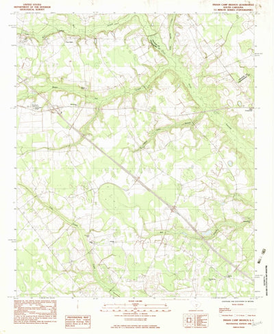 United States Geological Survey Indian Camp Branch, SC (1982, 24000-Scale) digital map