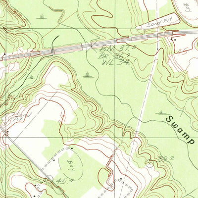 United States Geological Survey Indian Camp Branch, SC (1982, 24000-Scale) digital map