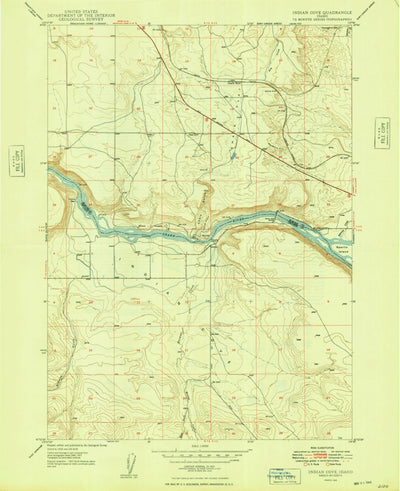 United States Geological Survey Indian Cove, ID (1948, 24000-Scale) digital map
