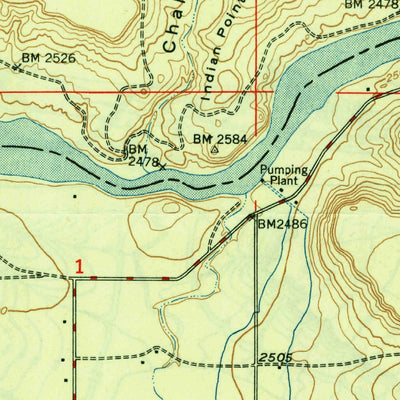 United States Geological Survey Indian Cove, ID (1948, 24000-Scale) digital map