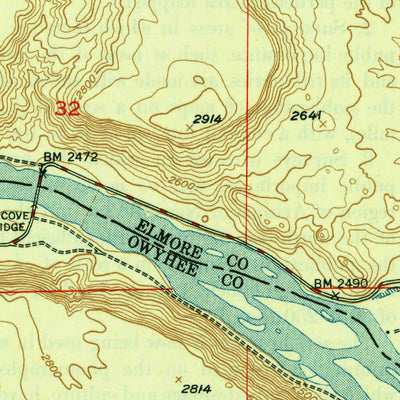 United States Geological Survey Indian Cove, ID (1948, 24000-Scale) digital map