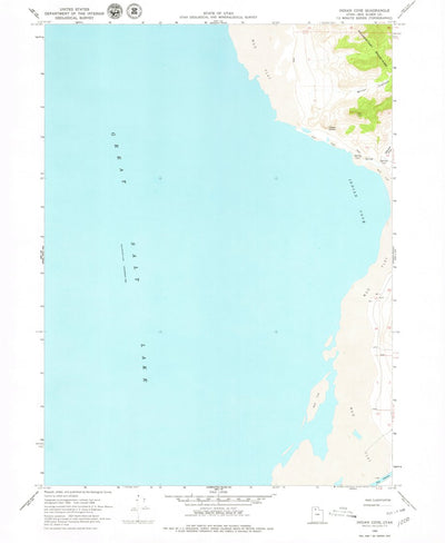 United States Geological Survey Indian Cove, UT (1968, 24000-Scale) digital map