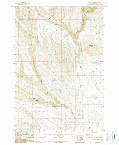 United States Geological Survey Indian Creek, ID (1987, 24000-Scale) digital map