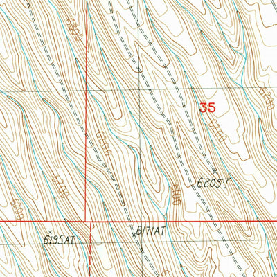 United States Geological Survey Indian Creek, ID (1987, 24000-Scale) digital map