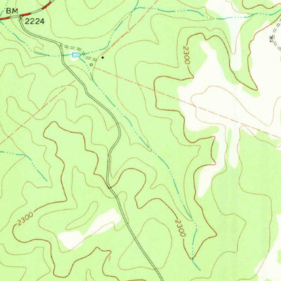 United States Geological Survey Indian Creek NE, TX (1971, 24000-Scale) digital map