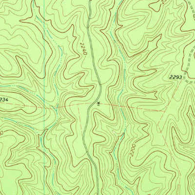 United States Geological Survey Indian Creek NE, TX (1971, 24000-Scale) digital map
