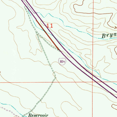 United States Geological Survey Indian Creek Reservoir, ID (1957, 24000-Scale) digital map