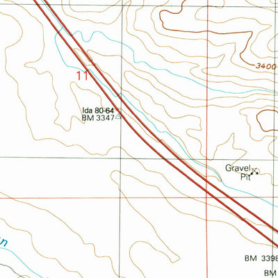 United States Geological Survey Indian Creek Reservoir, ID (1992, 24000-Scale) digital map
