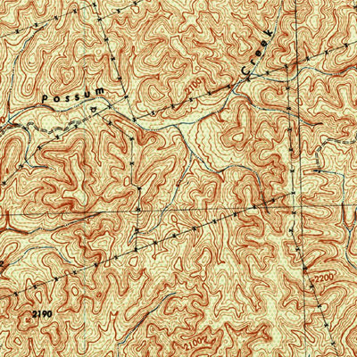 United States Geological Survey Indian Creek, TX (1944, 62500-Scale) digital map