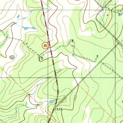 United States Geological Survey Indian Creek, TX (1979, 24000-Scale) digital map