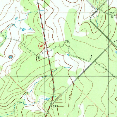United States Geological Survey Indian Creek, TX (1997, 24000-Scale) digital map