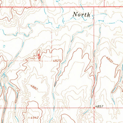 United States Geological Survey Indian Creek, WY (1966, 24000-Scale) digital map