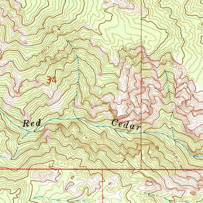 United States Geological Survey Indian Farm Creek, UT (1972, 24000-Scale) digital map