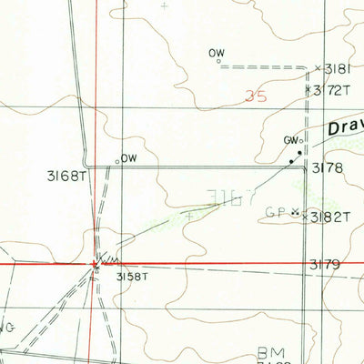 United States Geological Survey Indian Flats, NM (1985, 24000-Scale) digital map