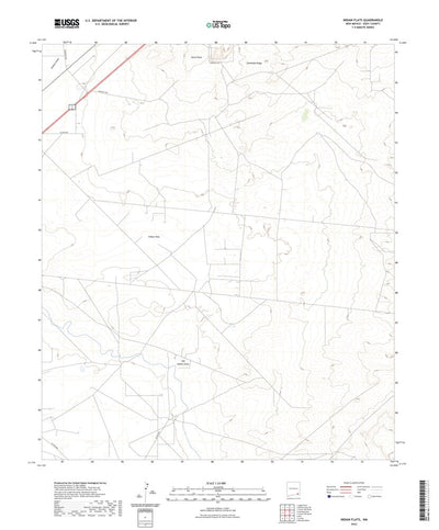 United States Geological Survey Indian Flats, NM (2023, 24000-Scale) digital map