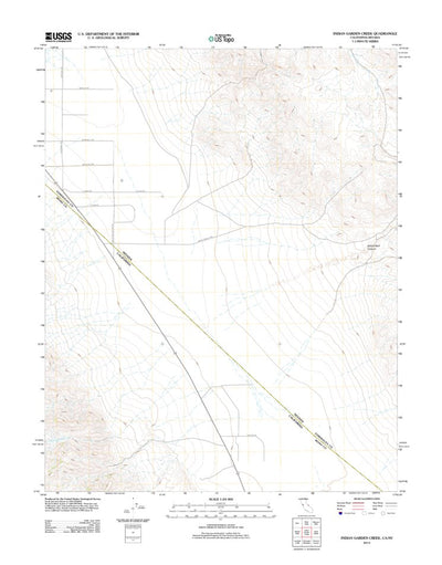 United States Geological Survey Indian Garden Creek, CA-NV (2012, 24000-Scale) digital map