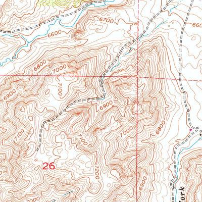 United States Geological Survey Indian Guide, WY (1955, 24000-Scale) digital map