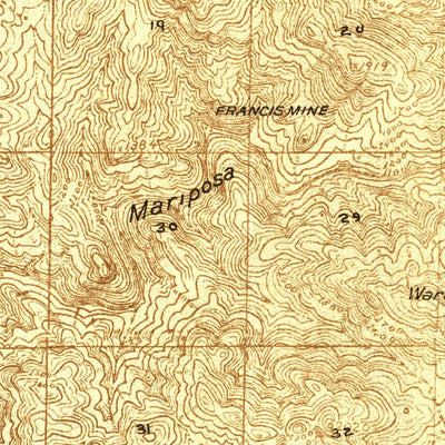 United States Geological Survey Indian Gulch, CA (1919, 48000-Scale) digital map