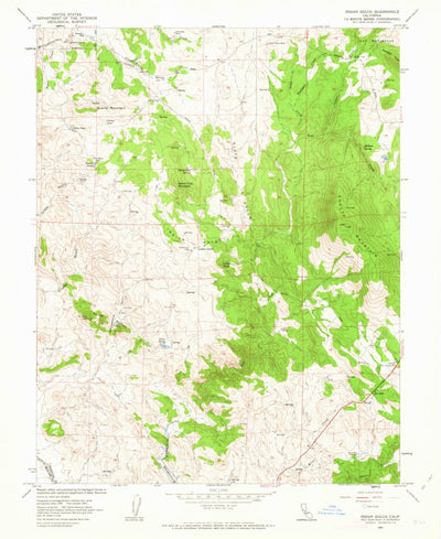 United States Geological Survey Indian Gulch, CA (1962, 24000-Scale) digital map