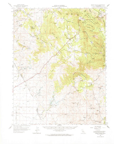 United States Geological Survey Indian Gulch, CA (1962, 62500-Scale) digital map