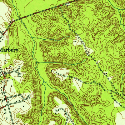 United States Geological Survey Indian Head, MD-VA (1951, 24000-Scale) digital map