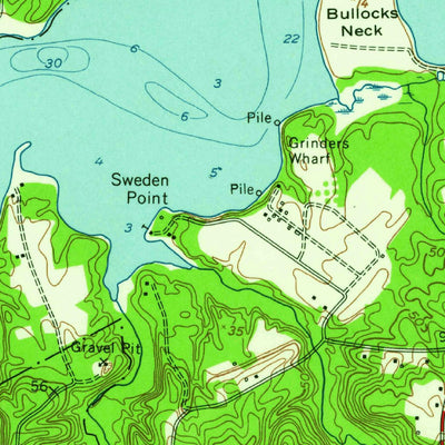 United States Geological Survey Indian Head, MD-VA (1956, 24000-Scale) digital map