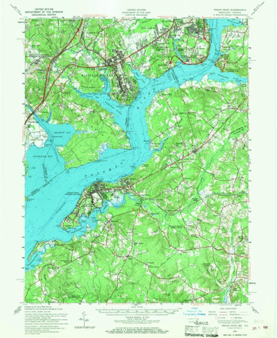 United States Geological Survey Indian Head, MD-VA (1956, 62500-Scale) digital map