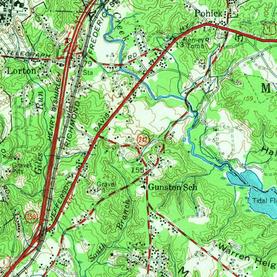 United States Geological Survey Indian Head, MD-VA (1956, 62500-Scale) digital map