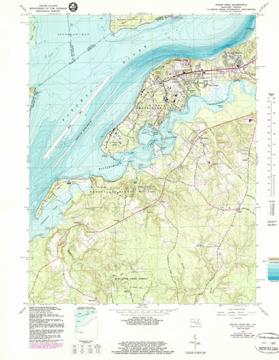 United States Geological Survey Indian Head, MD-VA (1966, 24000-Scale) digital map