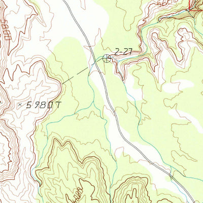 United States Geological Survey Indian Head Pass, UT (1987, 24000-Scale) digital map
