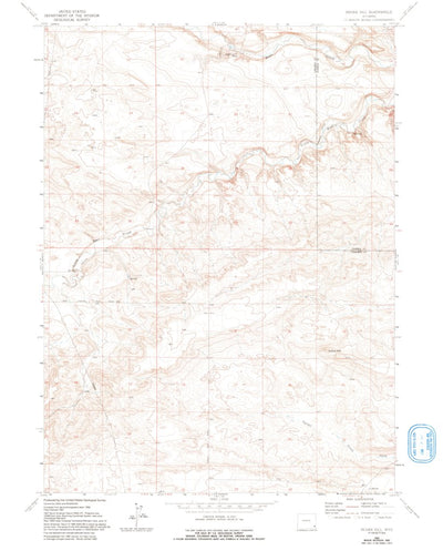United States Geological Survey Indian Hill, WY (1963, 24000-Scale) digital map
