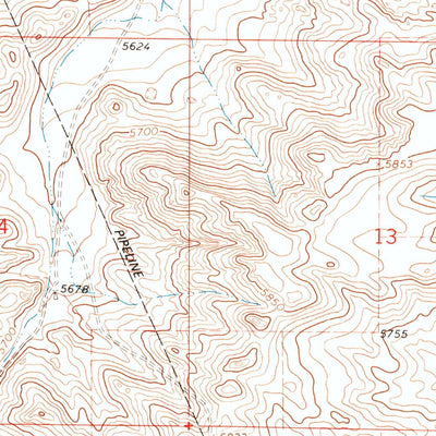 United States Geological Survey Indian Hill, WY (1963, 24000-Scale) digital map