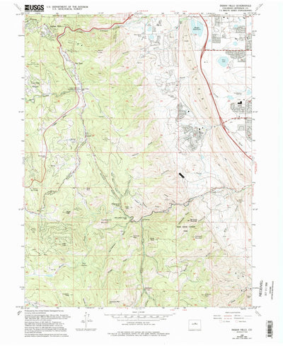 United States Geological Survey Indian Hills, CO (1965, 24000-Scale) digital map