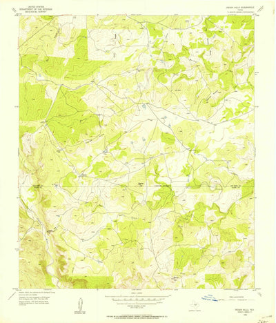 United States Geological Survey Indian Hills, TX (1956, 24000-Scale) digital map