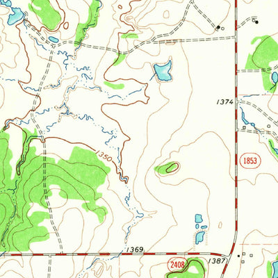 United States Geological Survey Indian Knoll, TX (1965, 24000-Scale) digital map