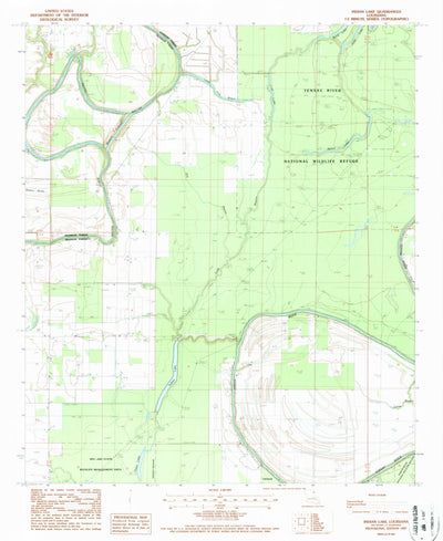United States Geological Survey Indian Lake, LA (1987, 24000-Scale) digital map