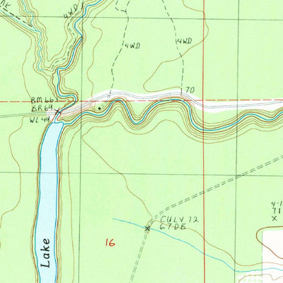 United States Geological Survey Indian Lake, LA (1987, 24000-Scale) digital map