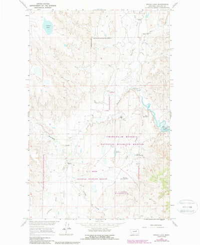 United States Geological Survey Indian Lake, MT (1965, 24000-Scale) digital map